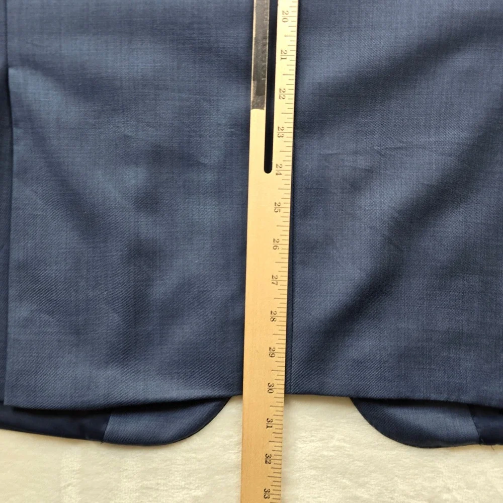 Peter Millar Wool Suit Jacket Mens 46R‎ 46 Blue Blazer Sport Coat
